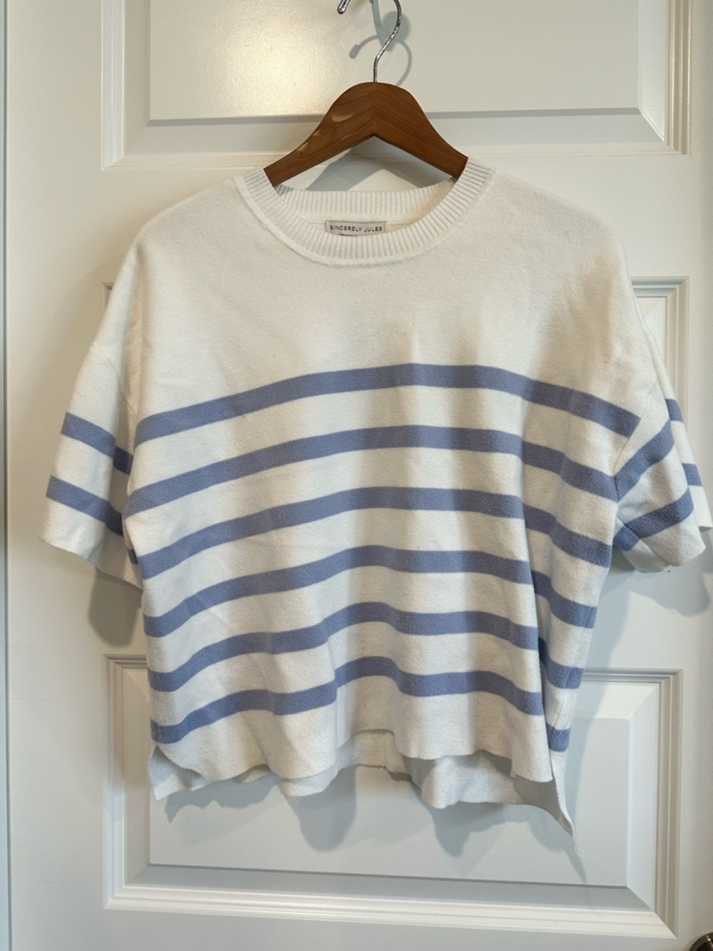 Sincerely Jules Striped Knit Top - EUC